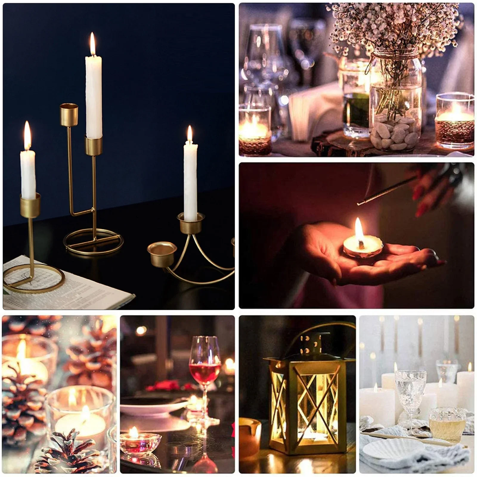 Home Decor Lighting Brands - Accessories Candlestick Metal Decorative Insert Metal