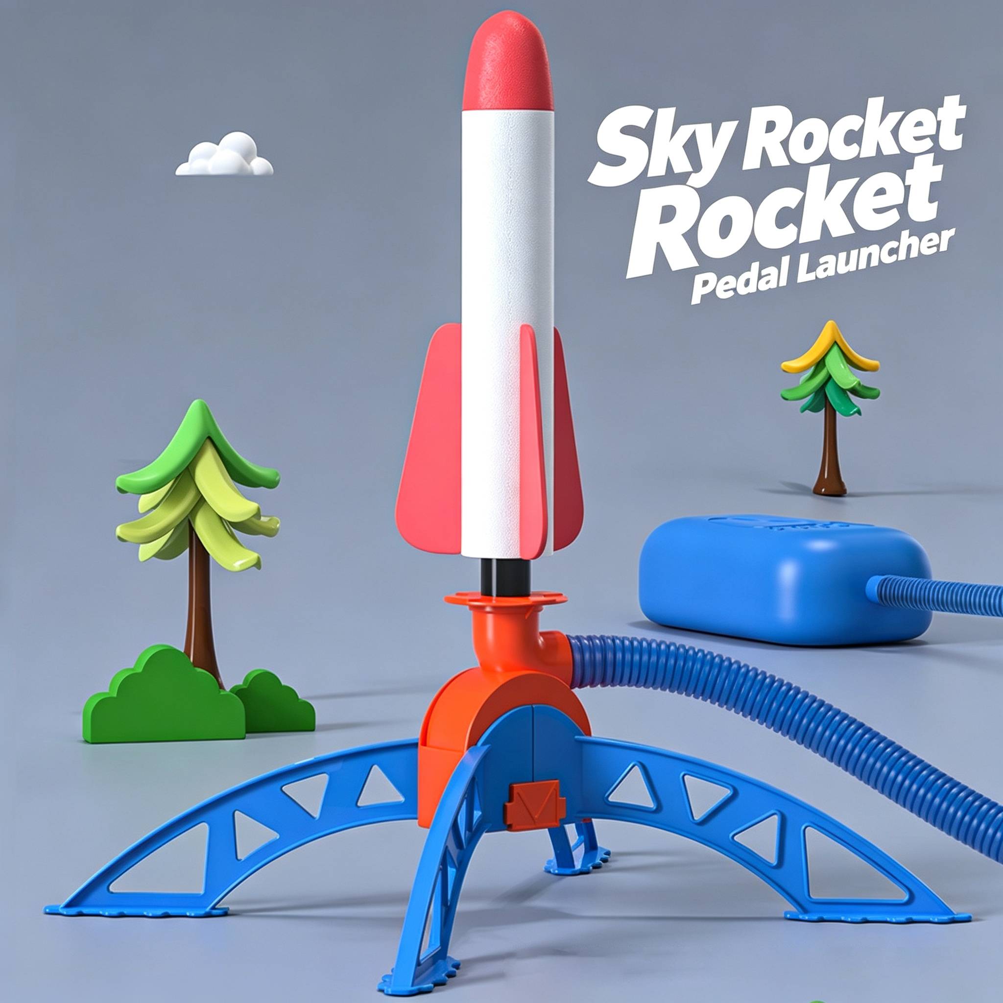 Lighting & Home Decor Studio - Outdoor rocket kit, equipped with 3
