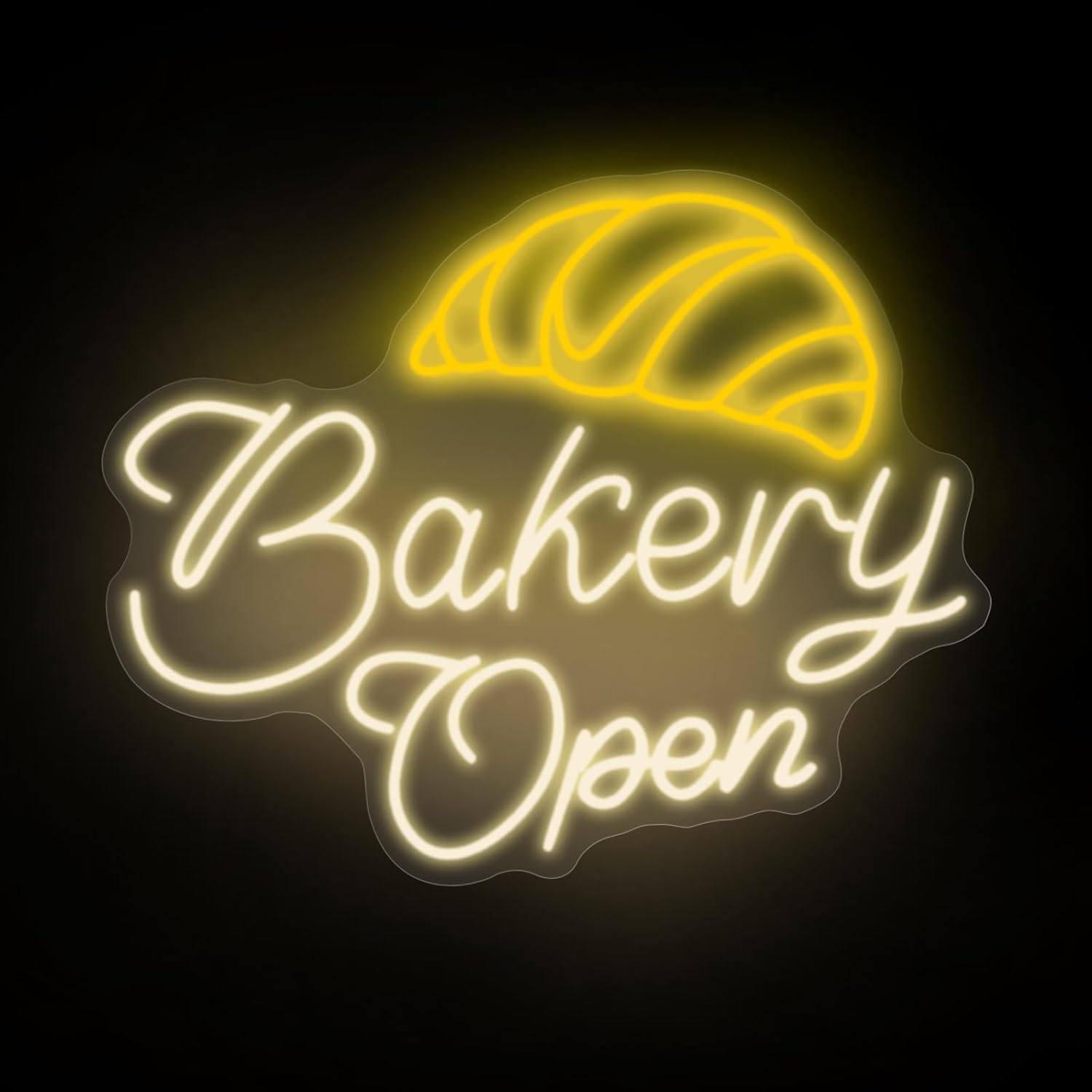 Bedroom Lighting Decor Ideas - Bakery Open Neon Lights, Perfect Wall