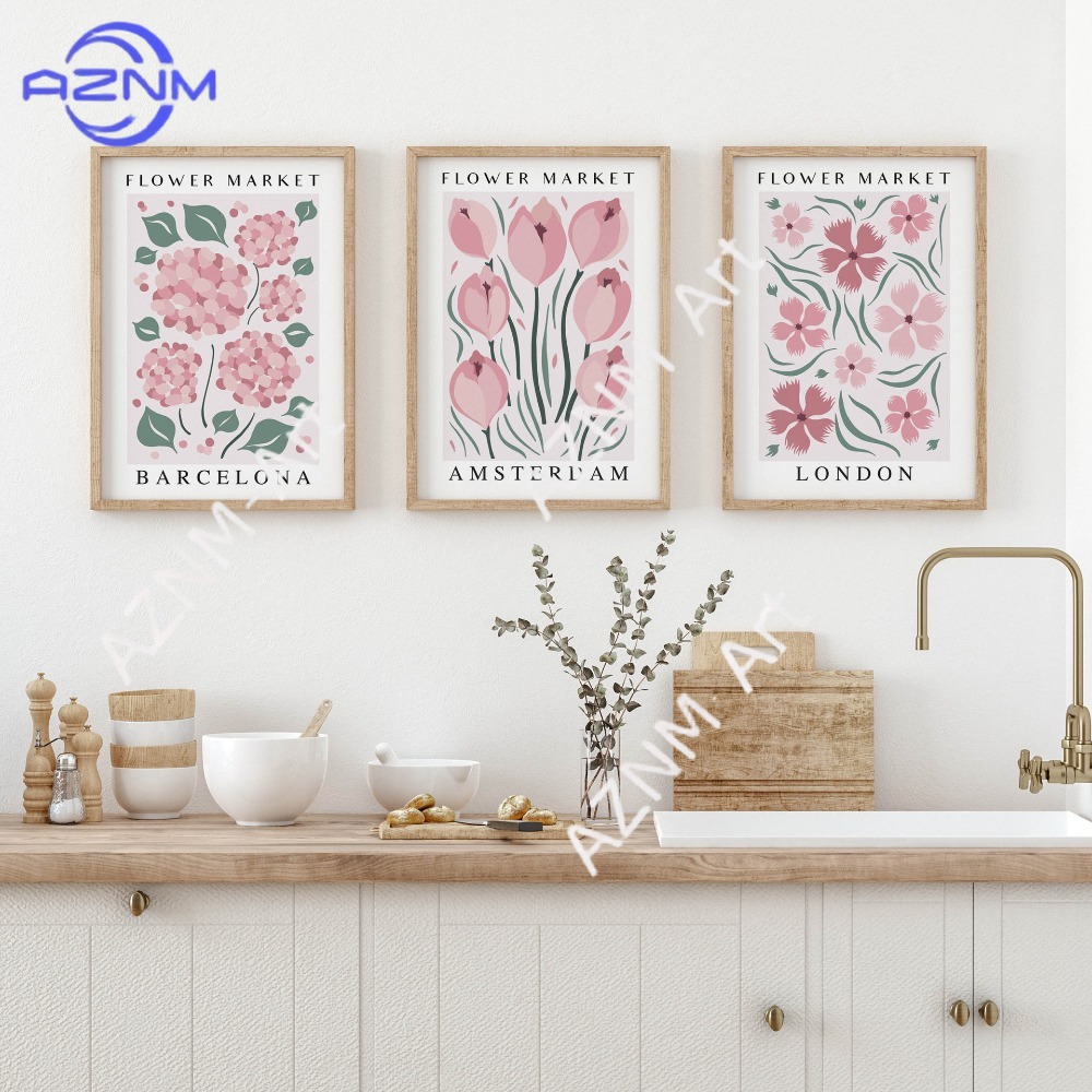 Lighting Decor Ideas - 1Pc/3Pcs Pink, fresh and light, watercolor