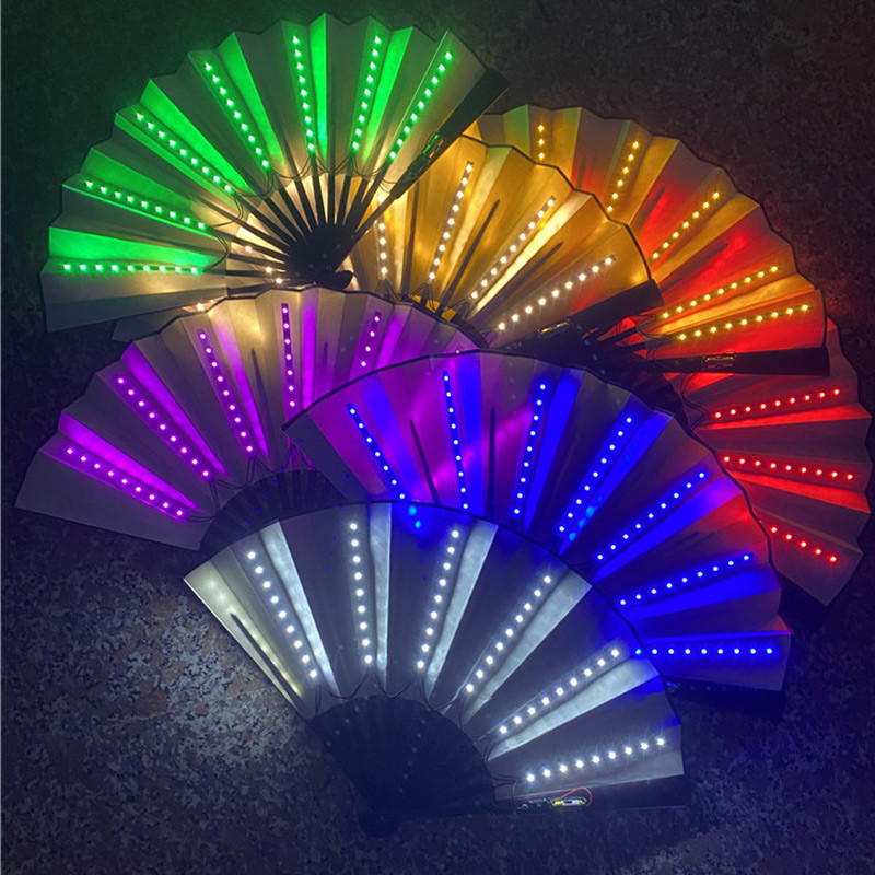 Decor Lighting Fans - Gấp Quạt Cầm Tay Có Đèn