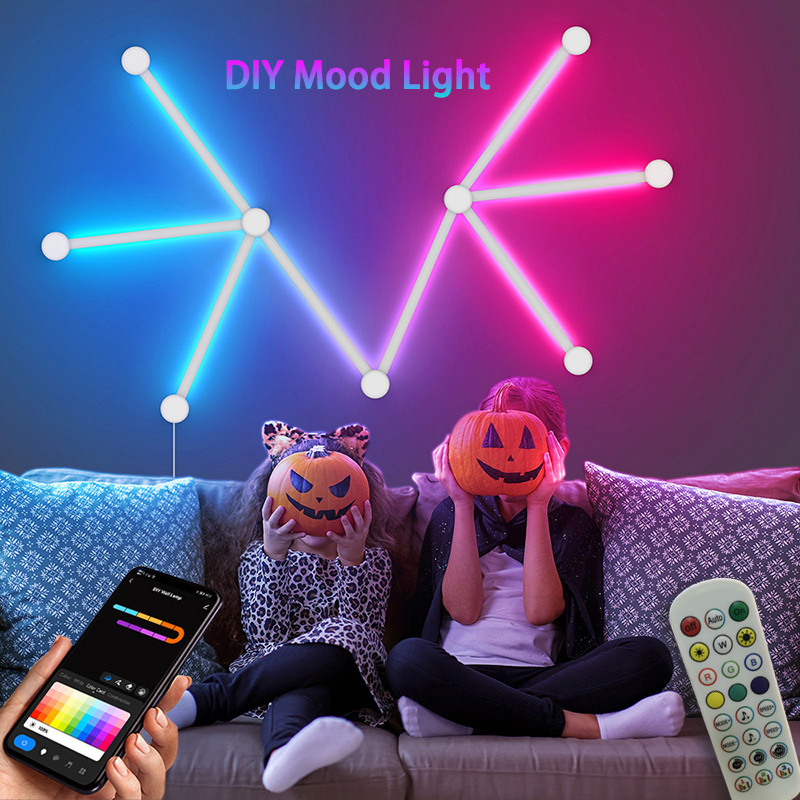 Lighting Decor Ideas - Smart RGB Wall Lamp, Bluetooth APP