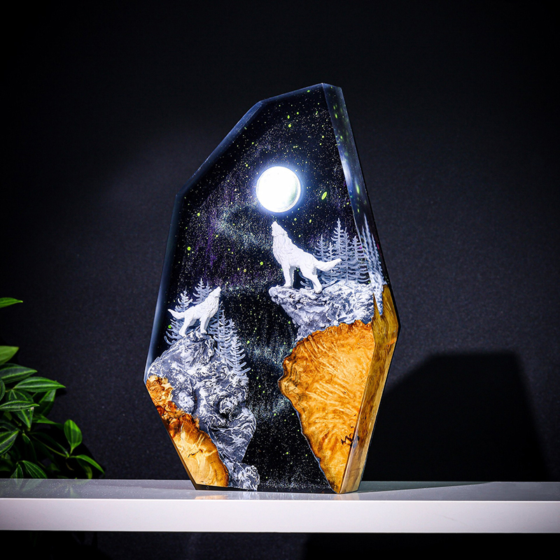 Lighting Christmas Decor - Nature Animals Figure Organism Resin Table