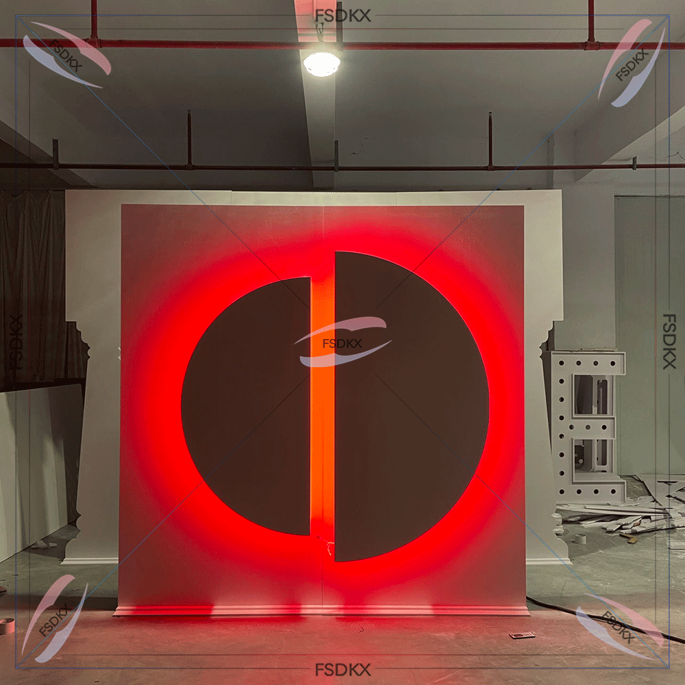 Lighting Decor Rentals - Amazing Design RGB 3D Square Backdrop