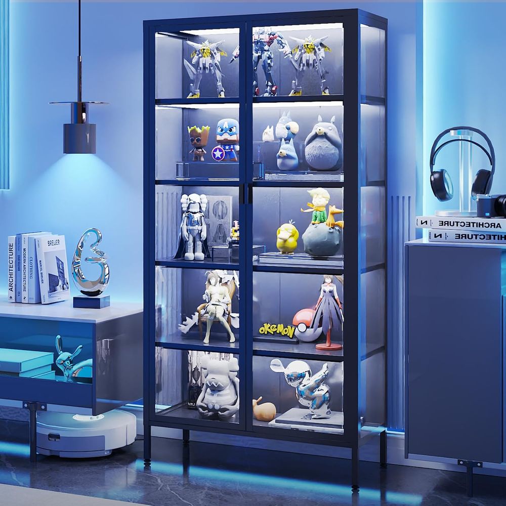 Lighting & Home Decor Studio - 71 High Glass Display Cabinet with