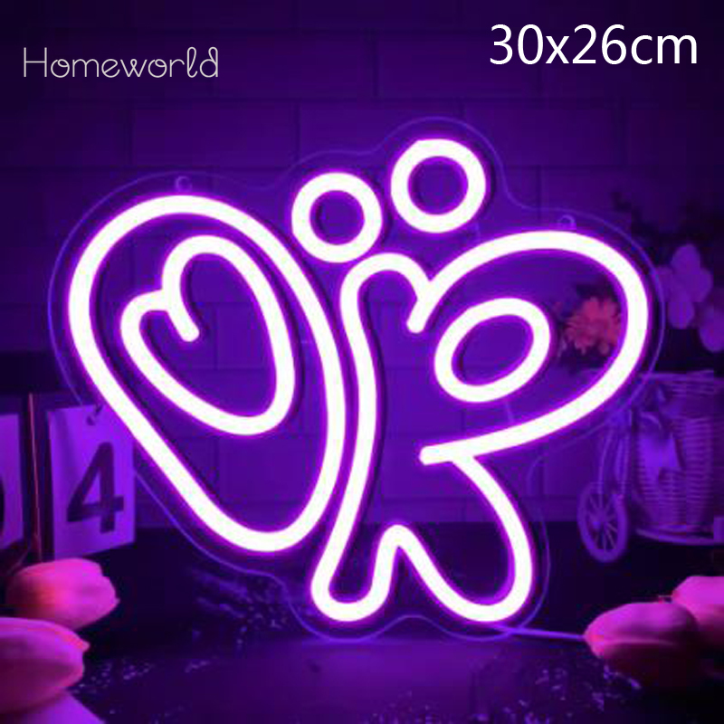 Ok Lighting Decor - Olivia OK Neon Signs USB Powered