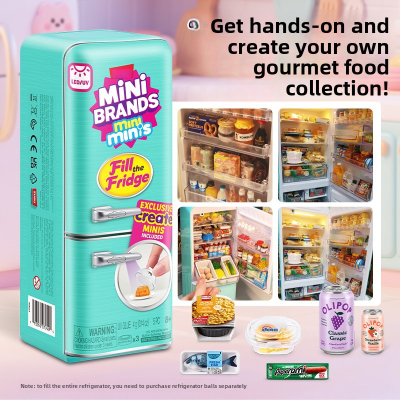 Lighting Decor For House - Led Light Up Mini Refrigerator Toy