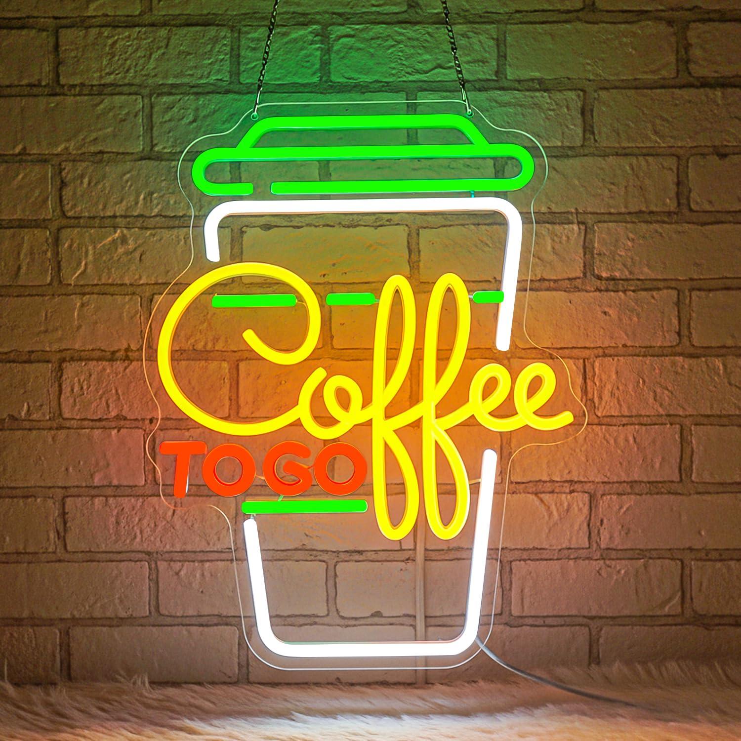 Restaurant Lighting Decoration - Coffee Neon Sign USB Dimmable LED
