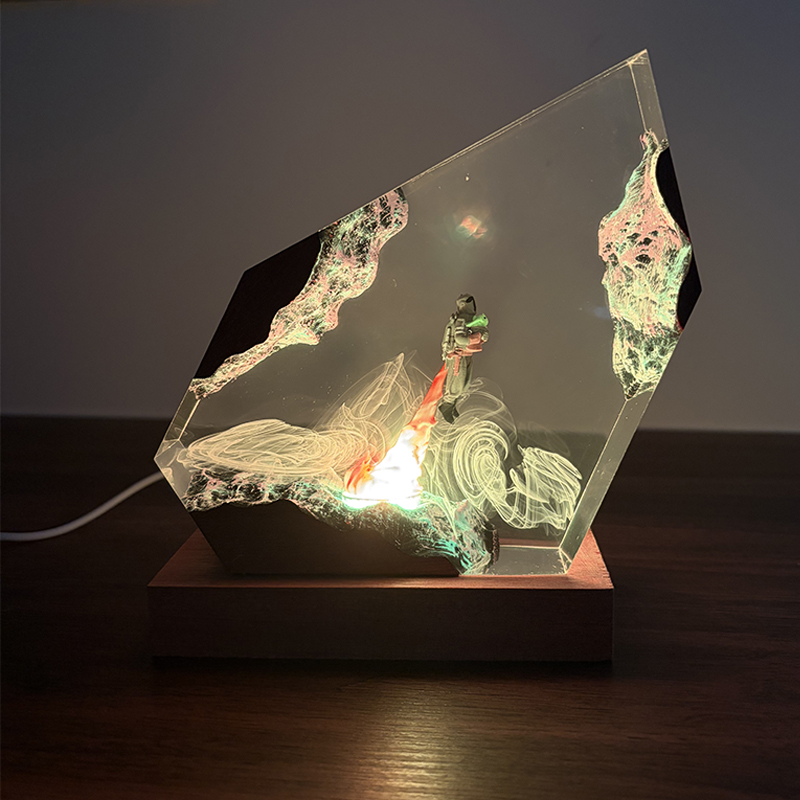 Lighting Christmas Decor - Sci-fi Anime Figure Organism Resin Table