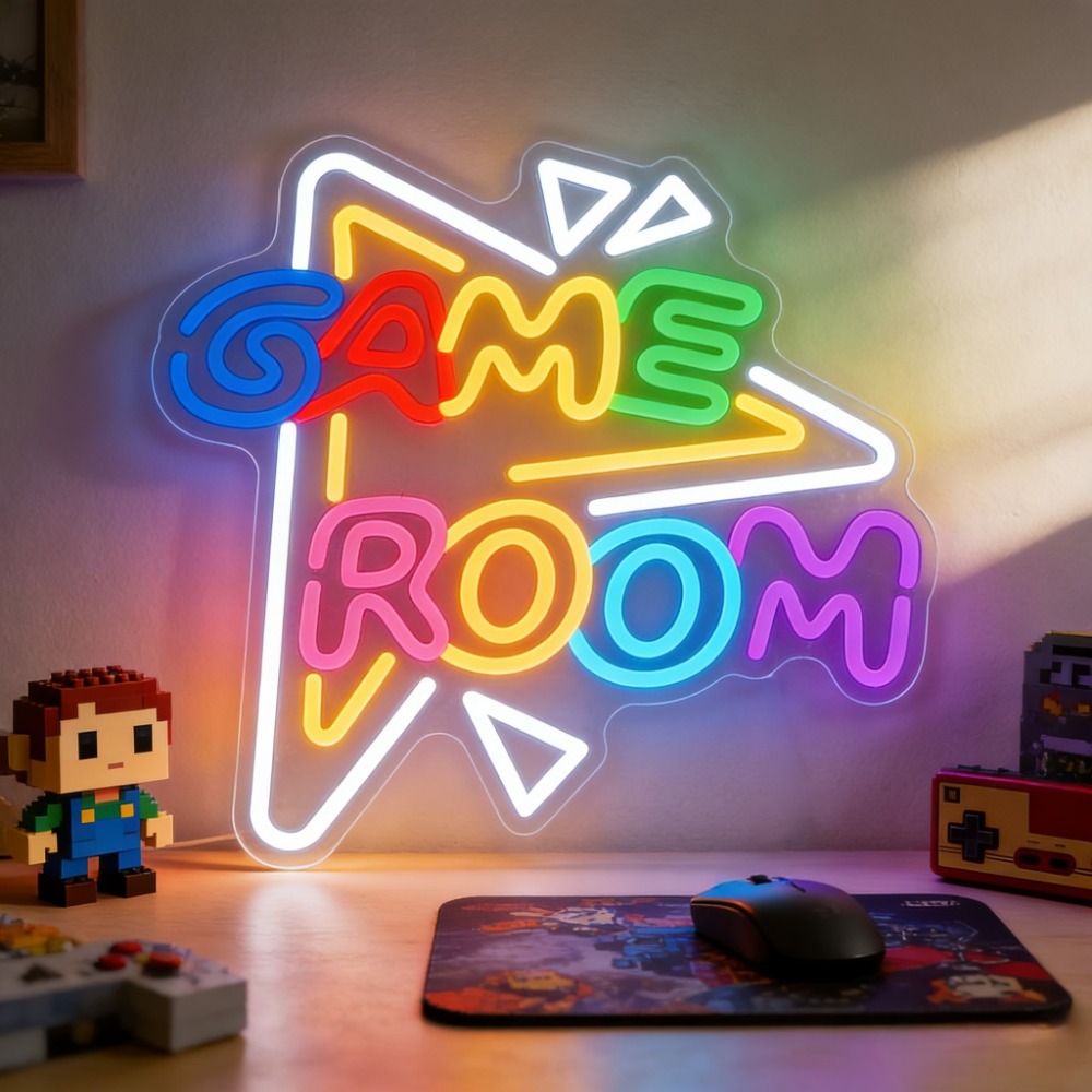 Bedroom Lighting Decor Ideas - GAME ROOM LED Neon Sign Dimmable