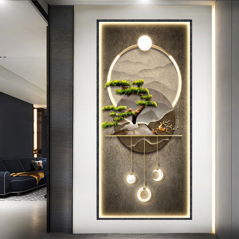 Home Decor Lighting Brands - Light and shadow porch decorative wall