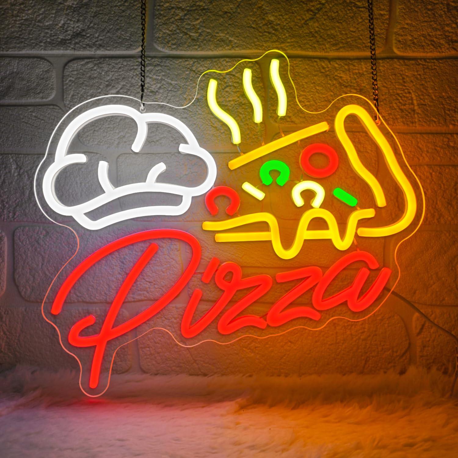 Restaurant Lighting Decoration - Pizza Neon Sign Colorful Pizza LED