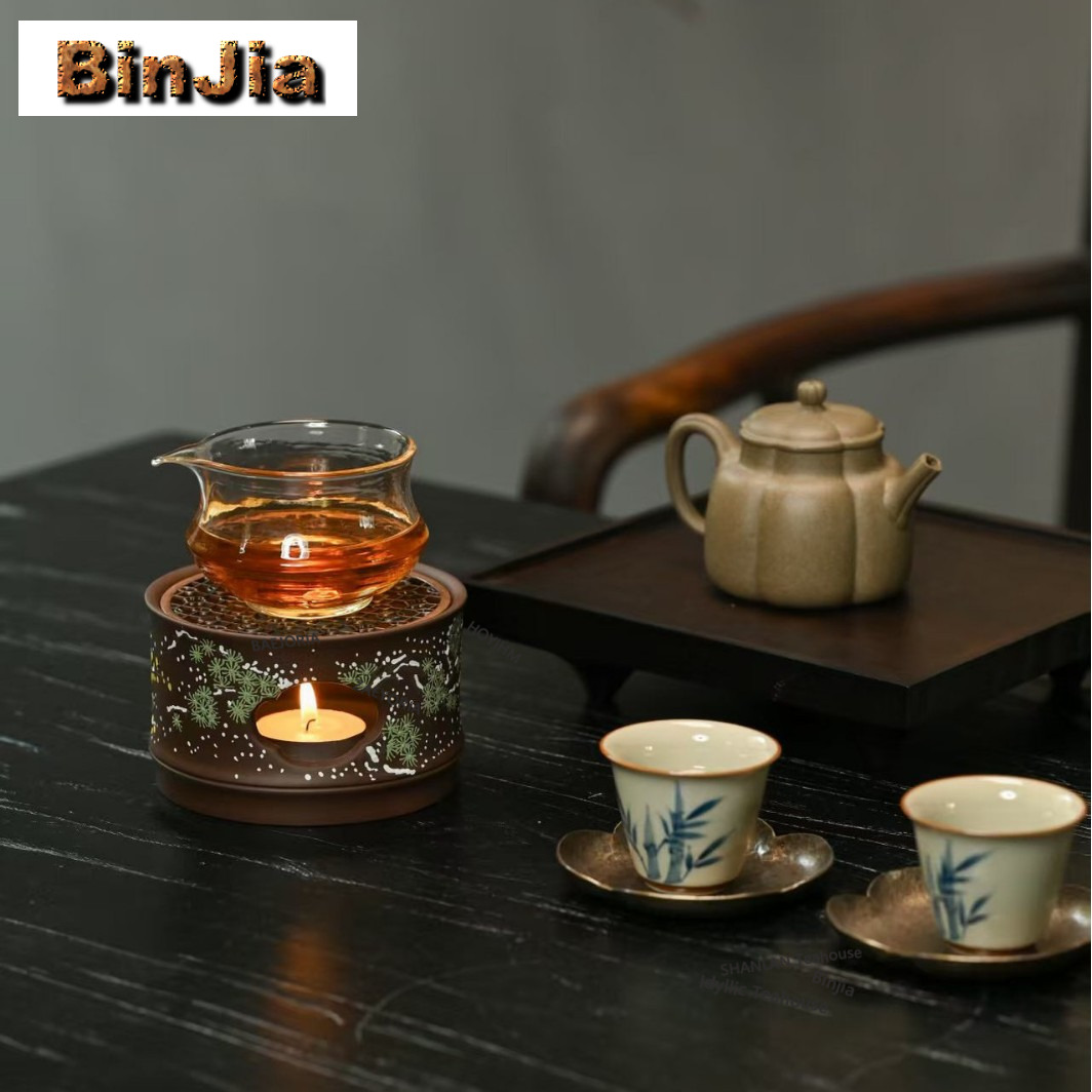 Yixing Zisha Clay Painting Tea - đánh giá và giá Candle Holder Set
