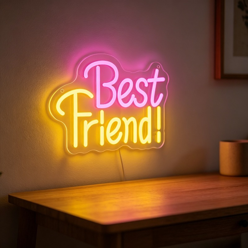 Best Friend Neon Light Sign Di - đánh giá và giá Bedroom Lighting Decor Ideas