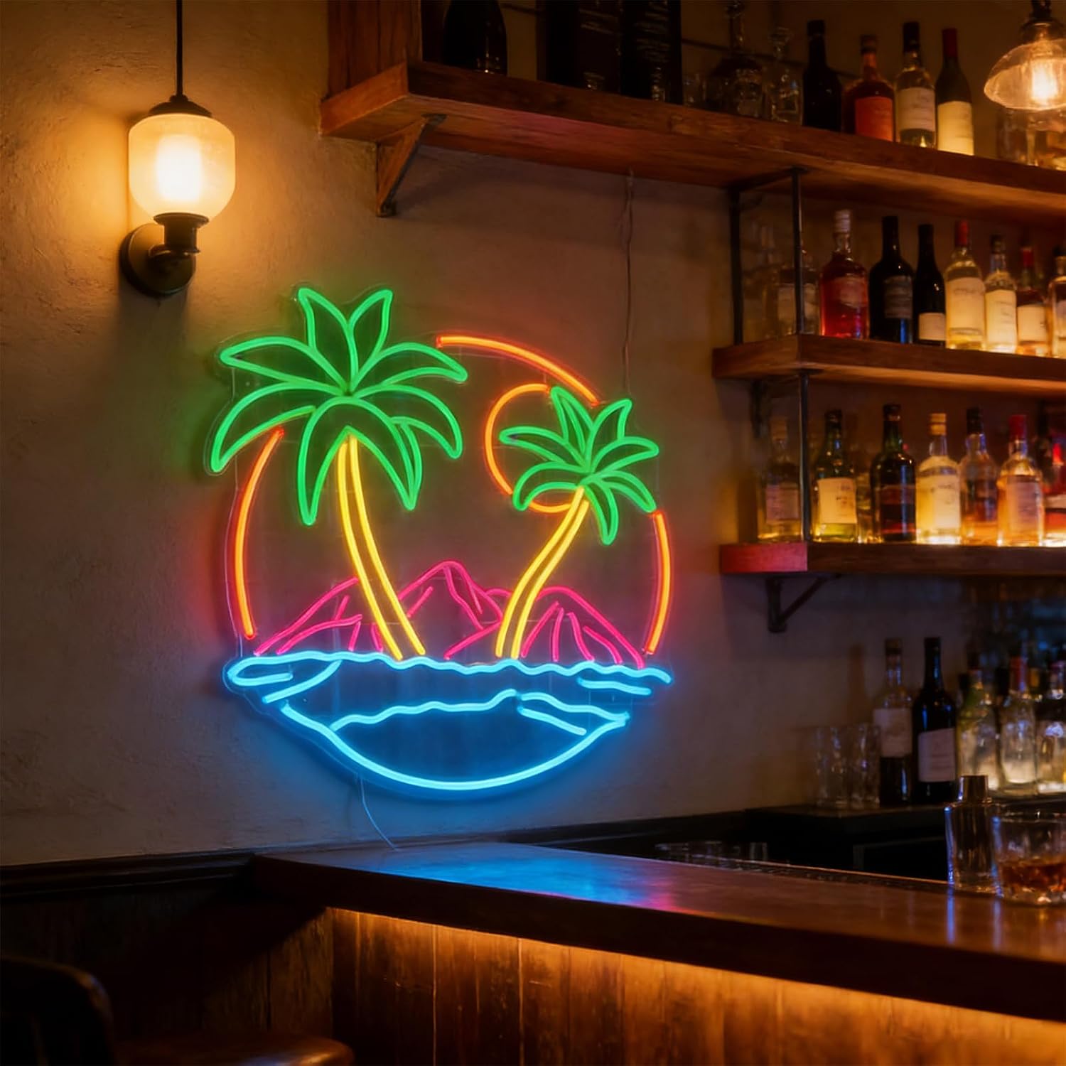 Tropical  Palm Tree LED Neon S - đánh giá và giá Lighting Decor Rentals