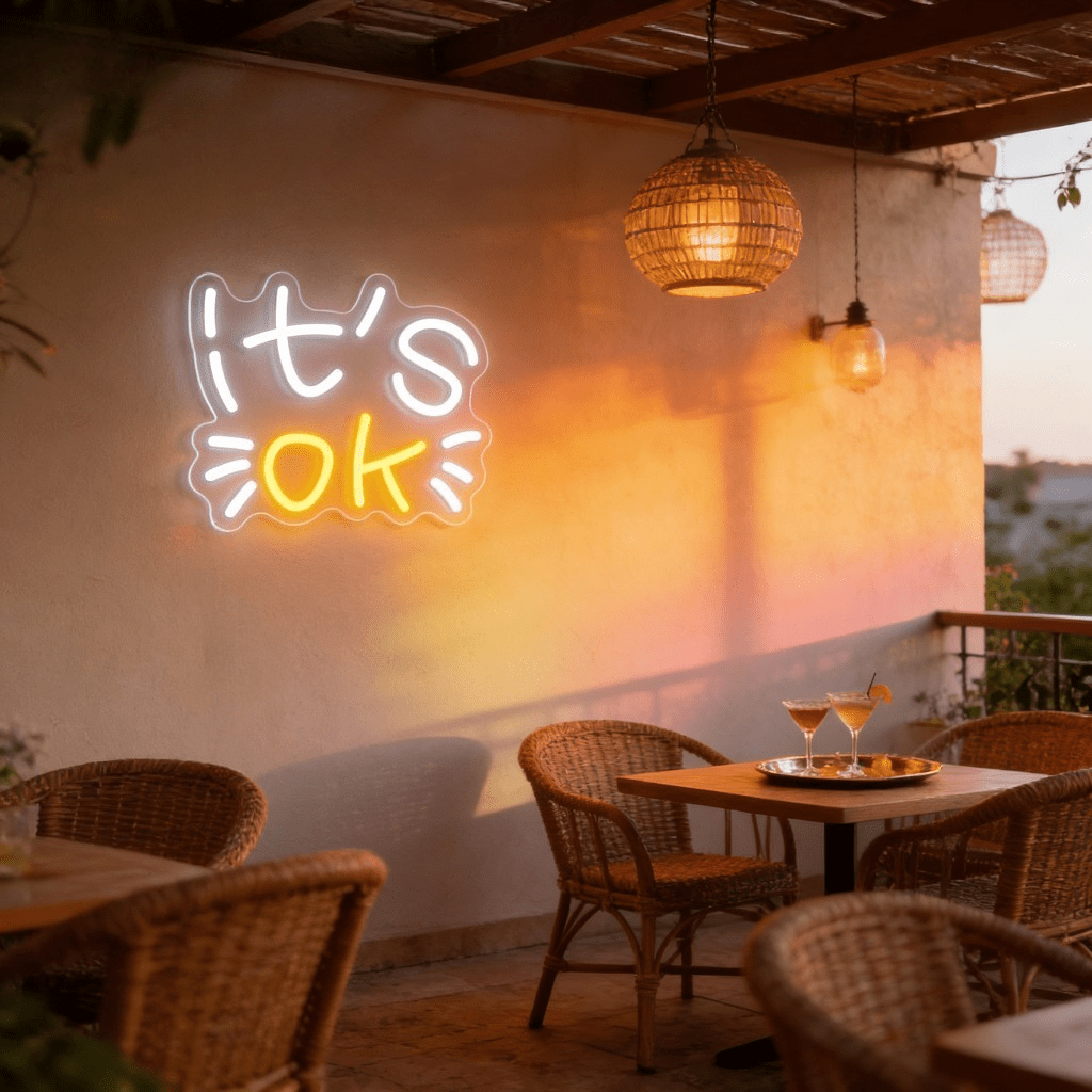 It's OK Neon Sign LED Night Li - đánh giá và giá Ok Lighting Decor