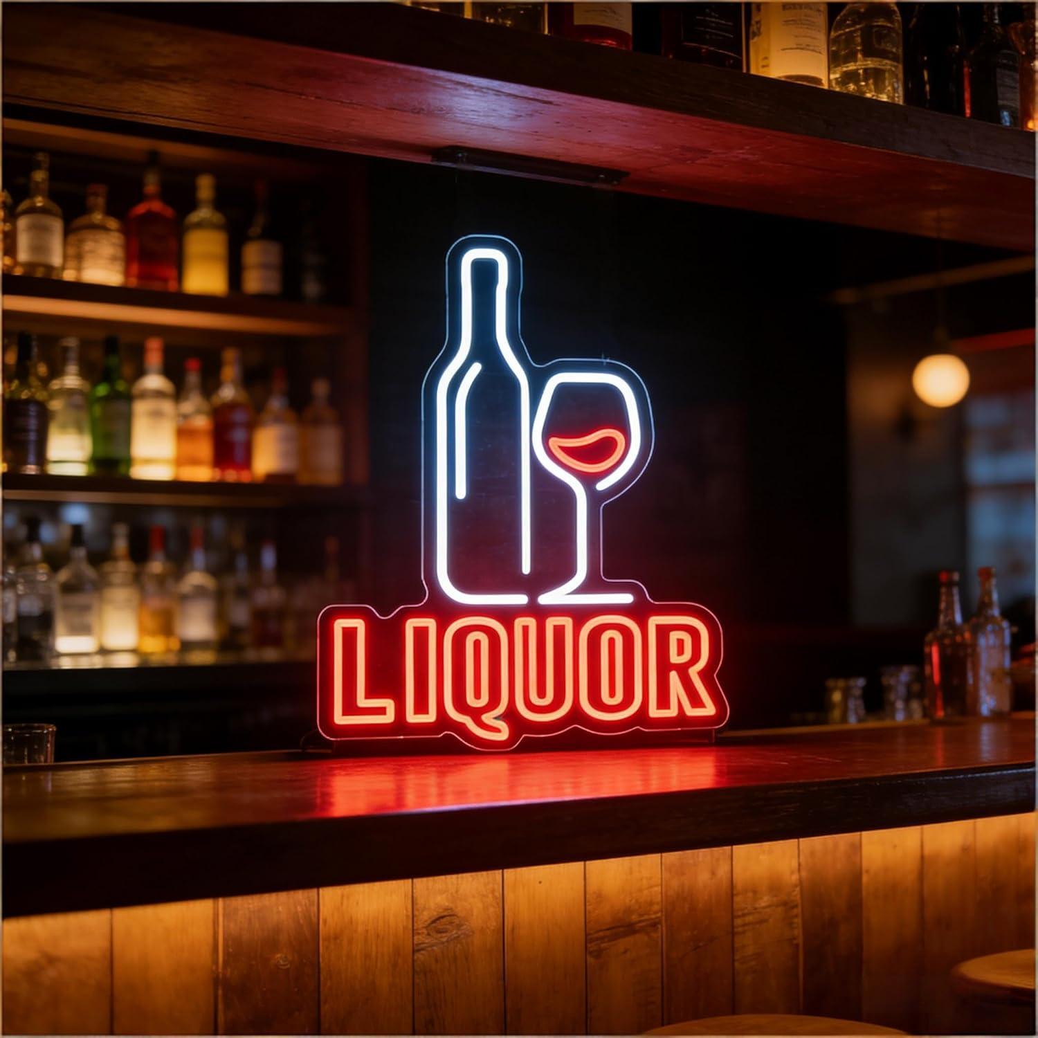Liquor Neon Sign USB Dimmable  - đánh giá và giá Restaurant Lighting Decoration
