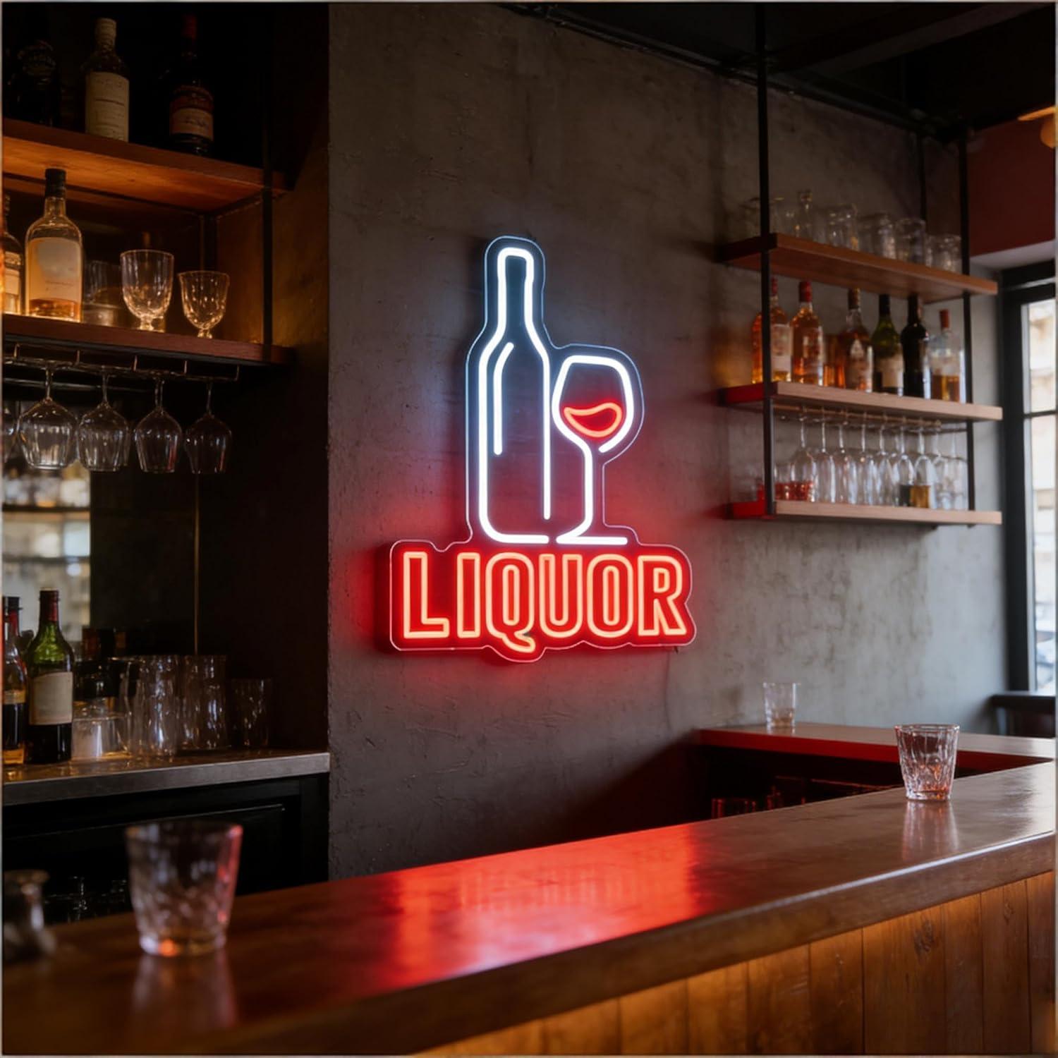 Liquor Neon Sign USB Dimmable  - đánh giá và giá Restaurant Lighting Decoration