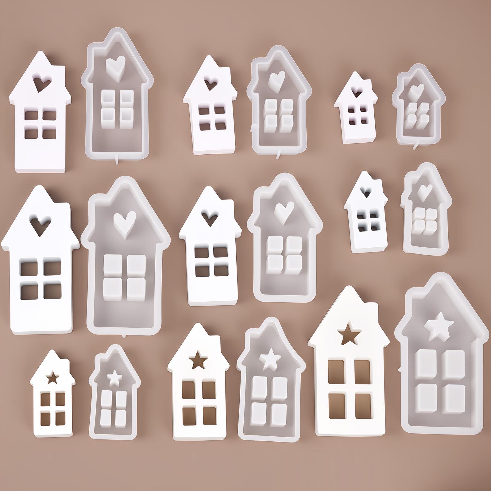 Star Heart House Silicone Mold - đánh giá và giá Lighting Decor For House