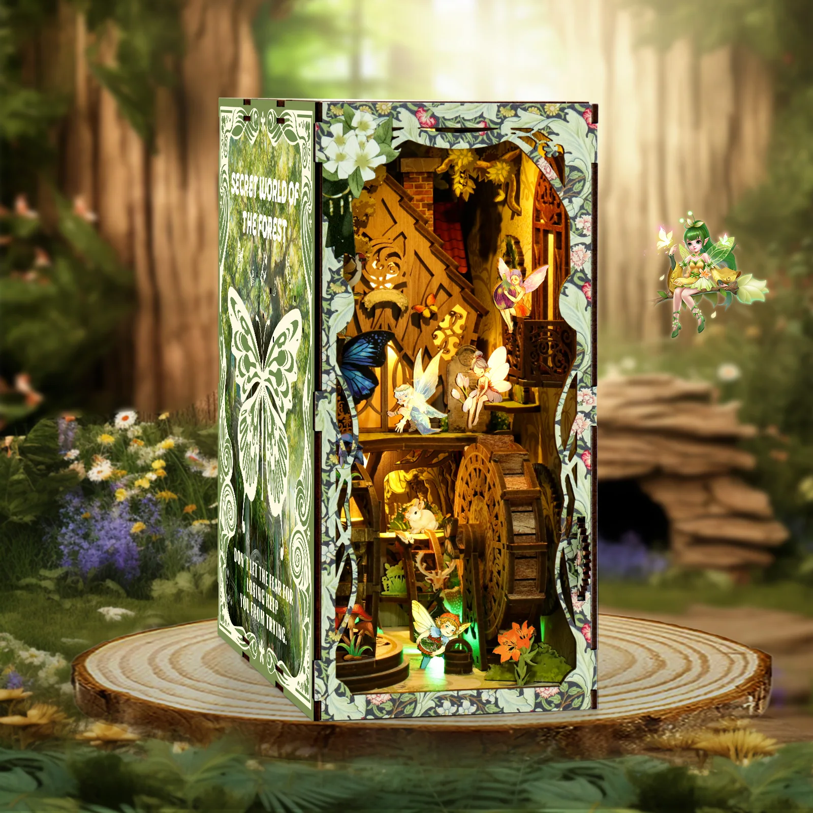 Cool DIY Book Nook Miniature H - đánh giá và giá Lighting Decor For House
