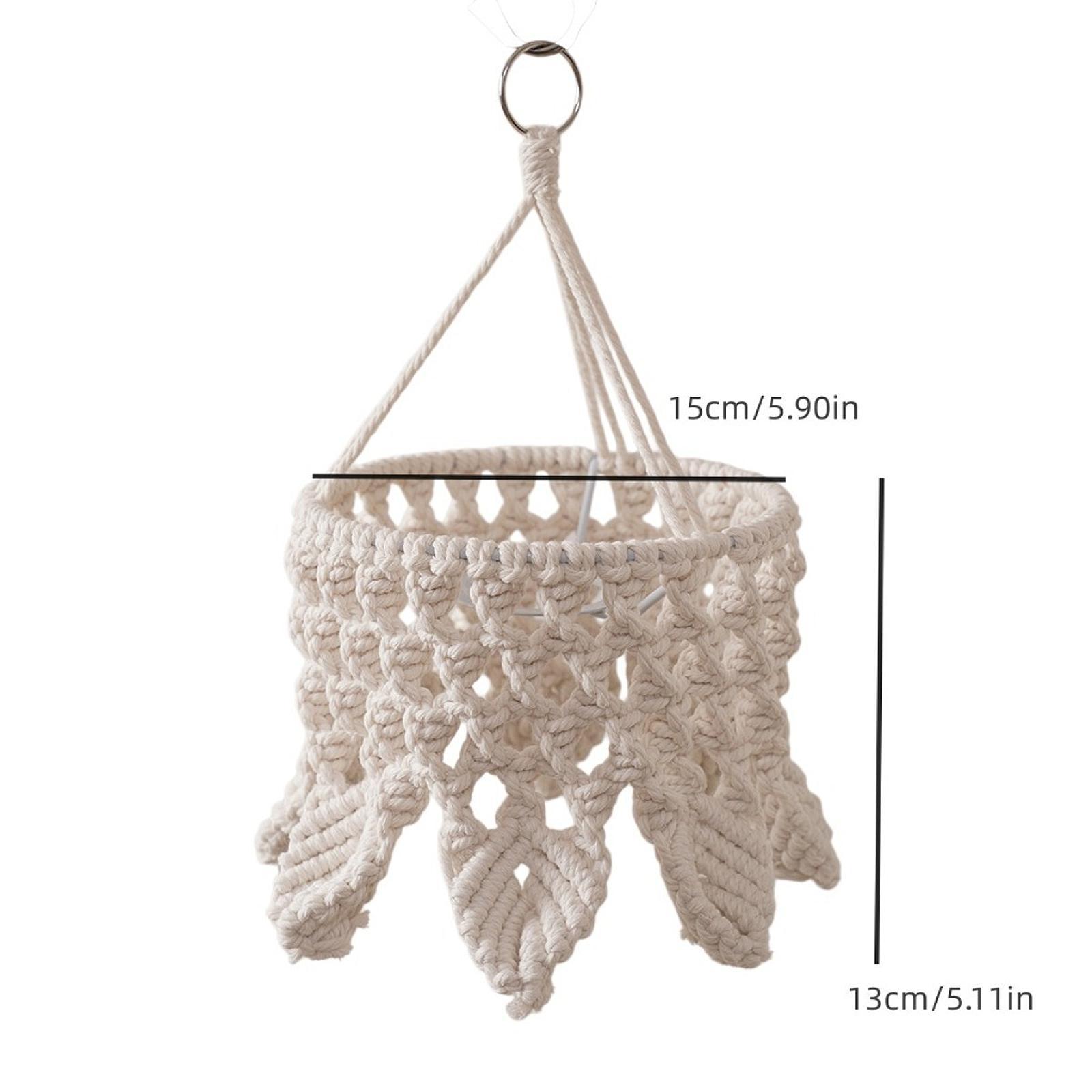 Cotton Rope Woven Lamp Shade L - đánh giá và giá Bedroom Lighting Decor Ideas