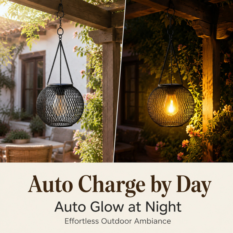 Solar Powered LED Hanging Floo - đánh giá và giá Lighting Decor Ideas