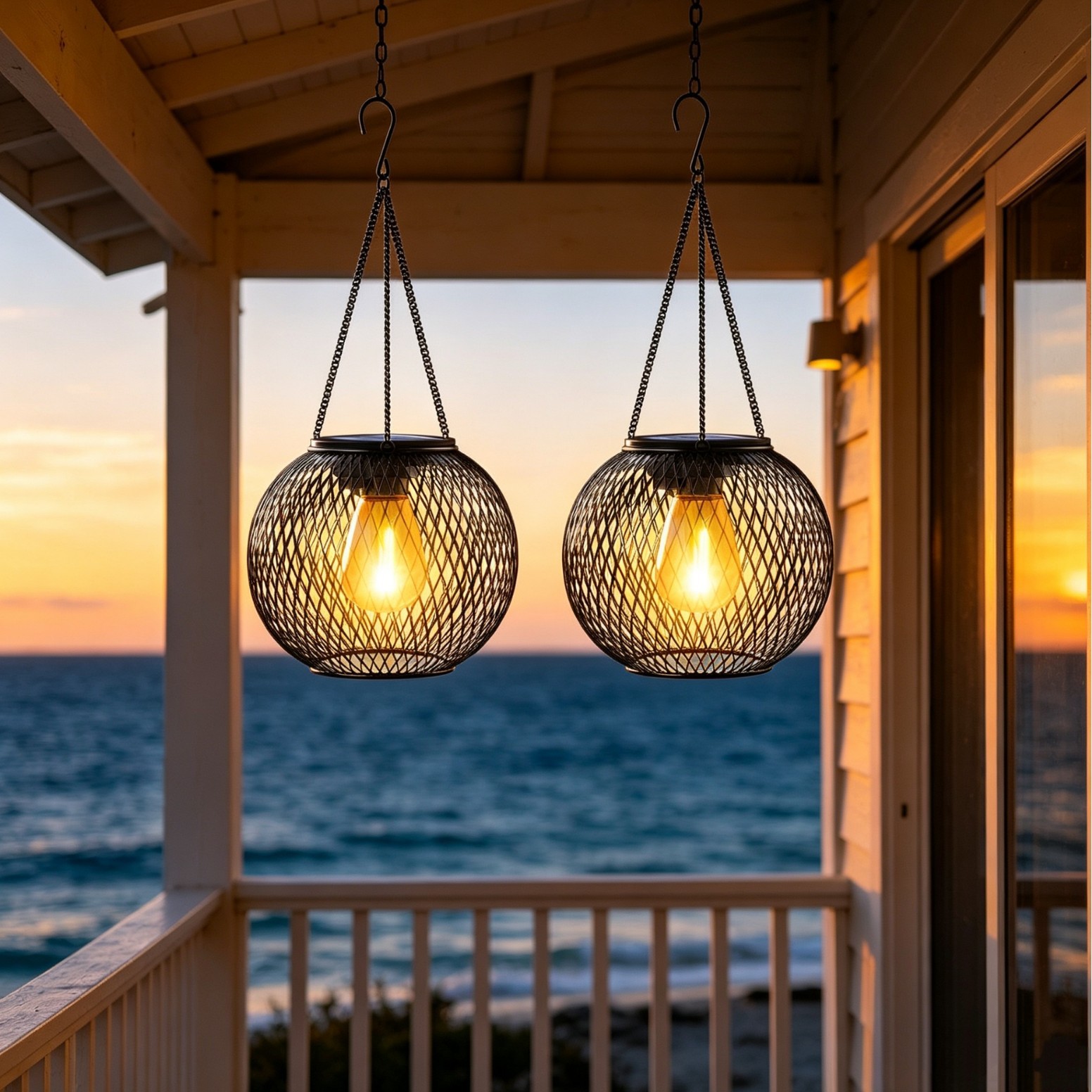 Solar Powered LED Hanging Floo - đánh giá và giá Lighting Decor Ideas