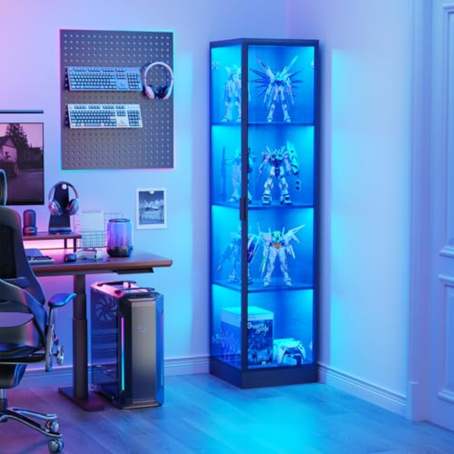 Corner Display Cabinet with Do - đánh giá và giá Lighting & Home Decor Studio