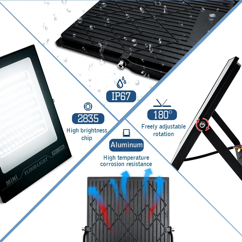 LED Flood Light 220V 10W 20W 3 - đánh giá và giá Lighting Decor Outdoor