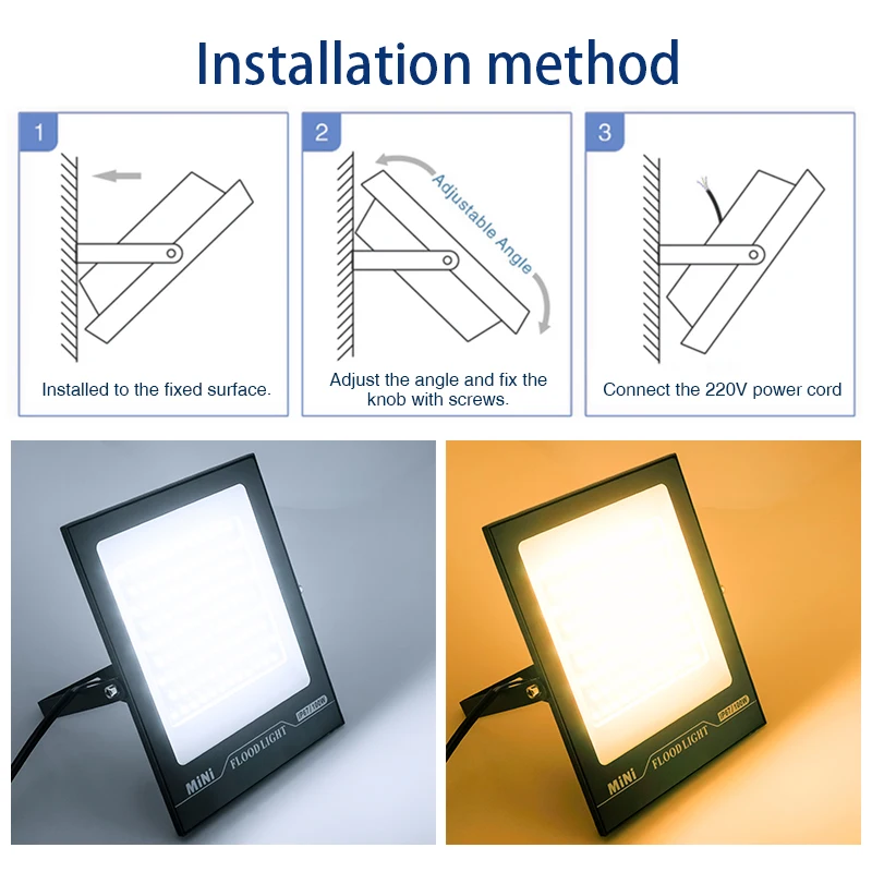 LED Flood Light 220V 10W 20W 3 - đánh giá và giá Lighting Decor Outdoor
