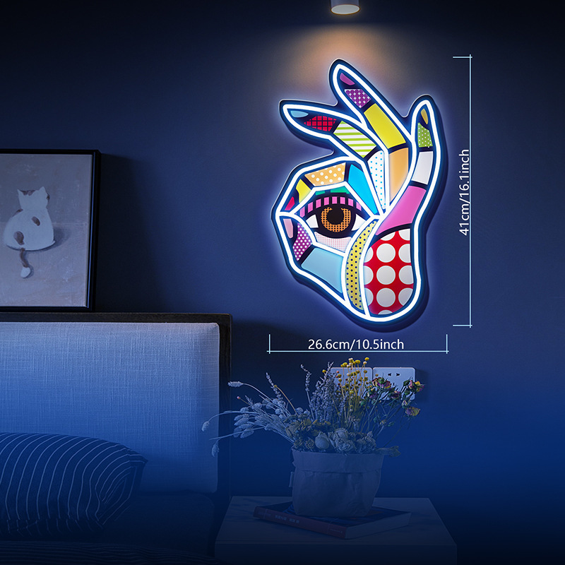 OK Neon Sign USB Powered LED N - đánh giá và giá Ok Lighting Decor