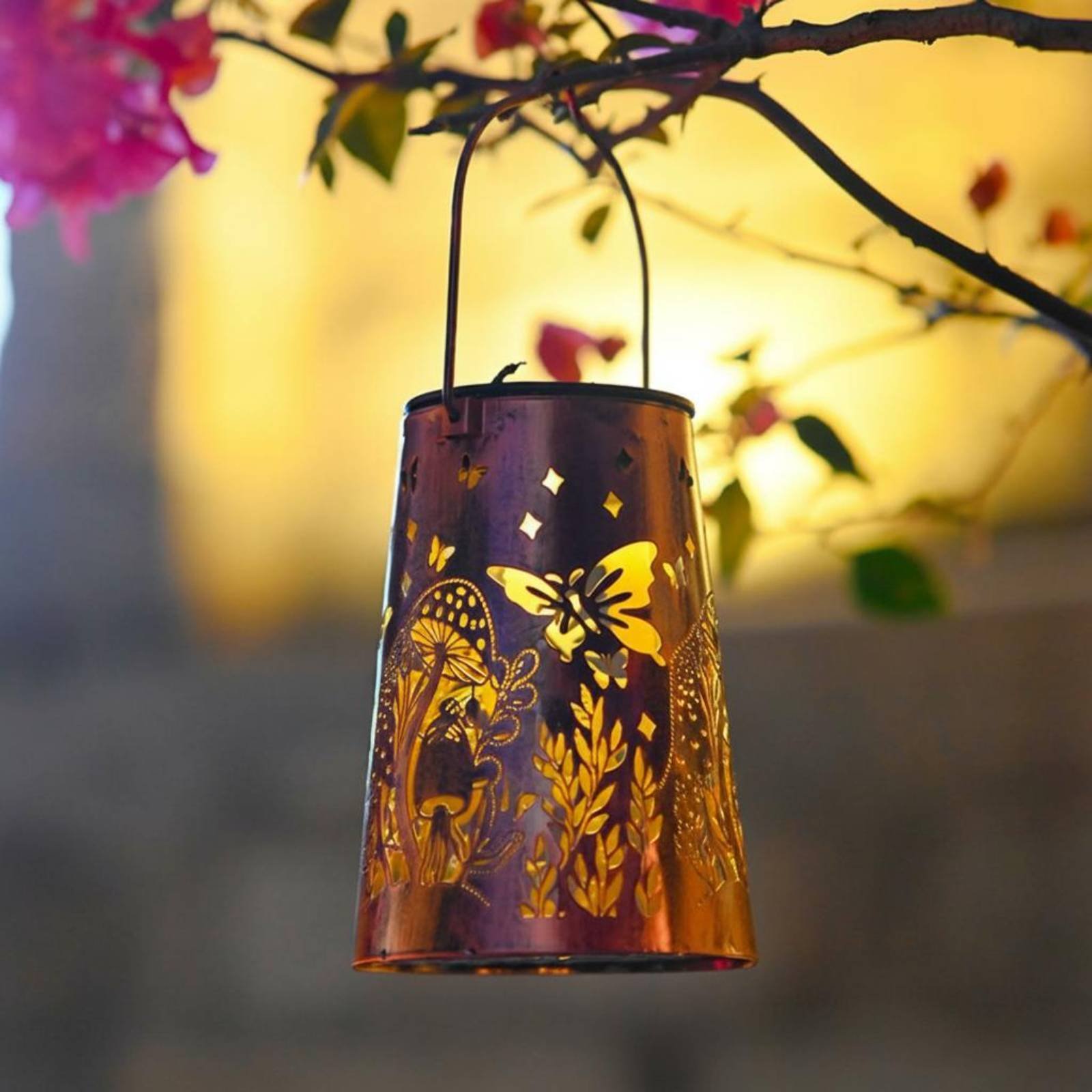 Floral Garden Lantern Pattern  - đánh giá và giá Lighting Decor Outdoor