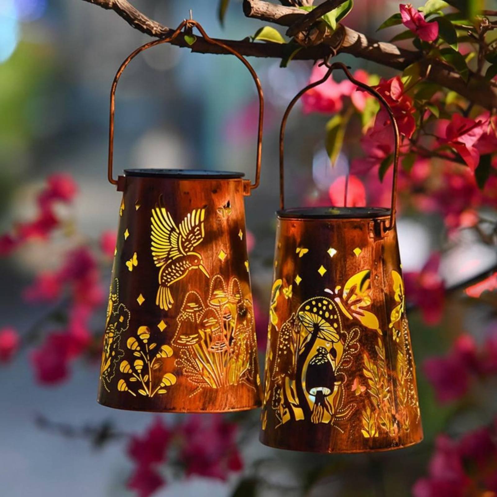 Floral Garden Lantern Pattern  - đánh giá và giá Lighting Decor Outdoor