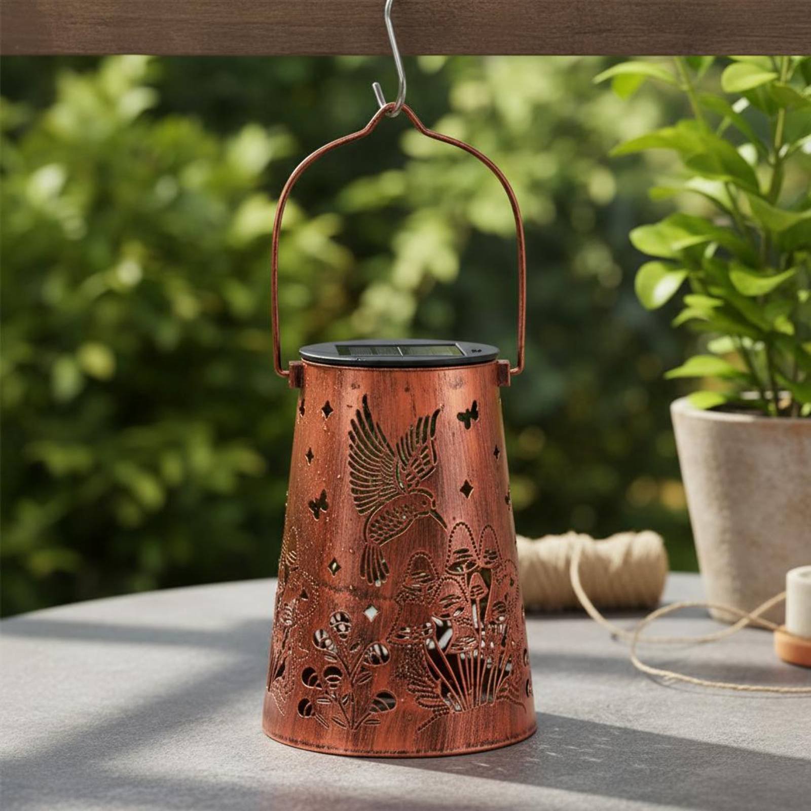 Floral Garden Lantern Pattern  - đánh giá và giá Lighting Decor Outdoor