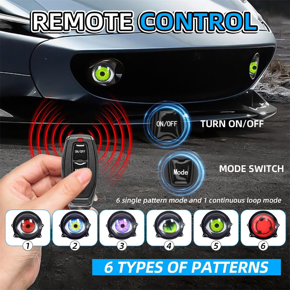  6-Mode Led Dynamic Devil Eye - đánh giá và giá Lighting Decor