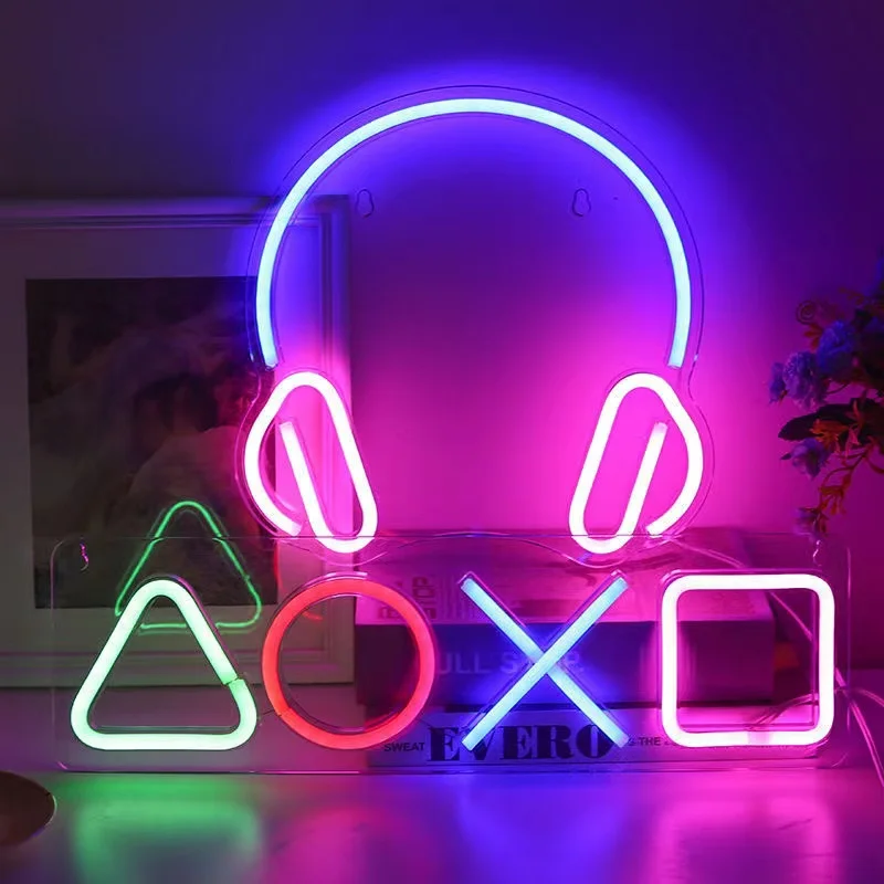 Trò Chơi Neon Đèn Ngủ Dấu Hiệu - đánh giá và giá Bedroom Lighting Decor Ideas