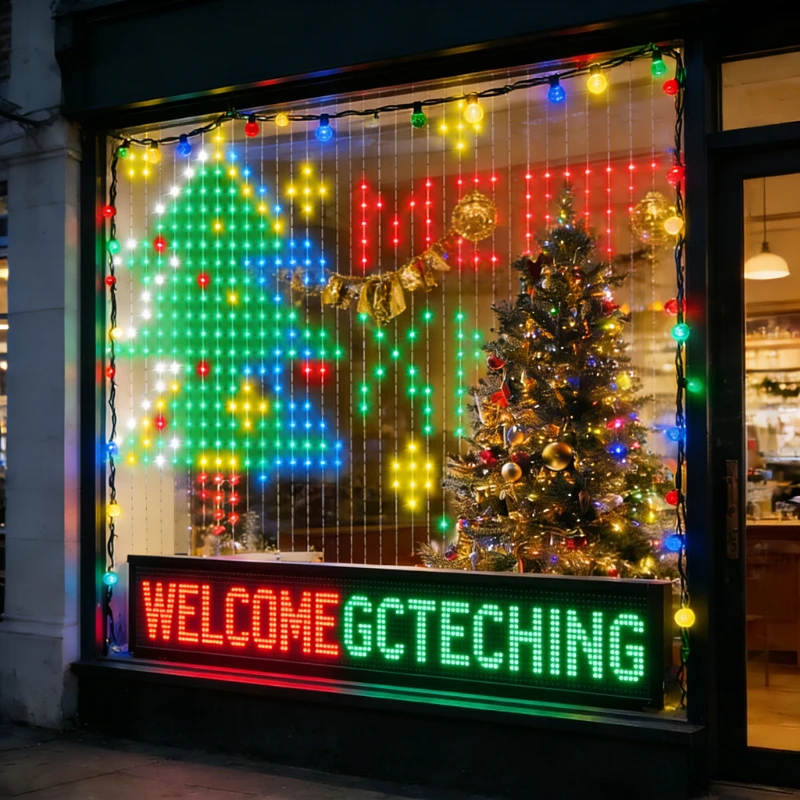 Smart 400LED Curtain Lights, M - đánh giá và giá Lighting Christmas Decor