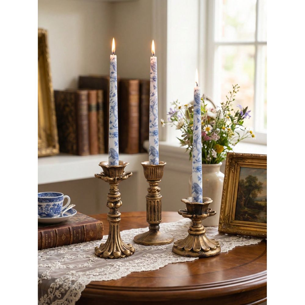Set Vintage Distressed Candle  - đánh giá và giá Candle Holder Set