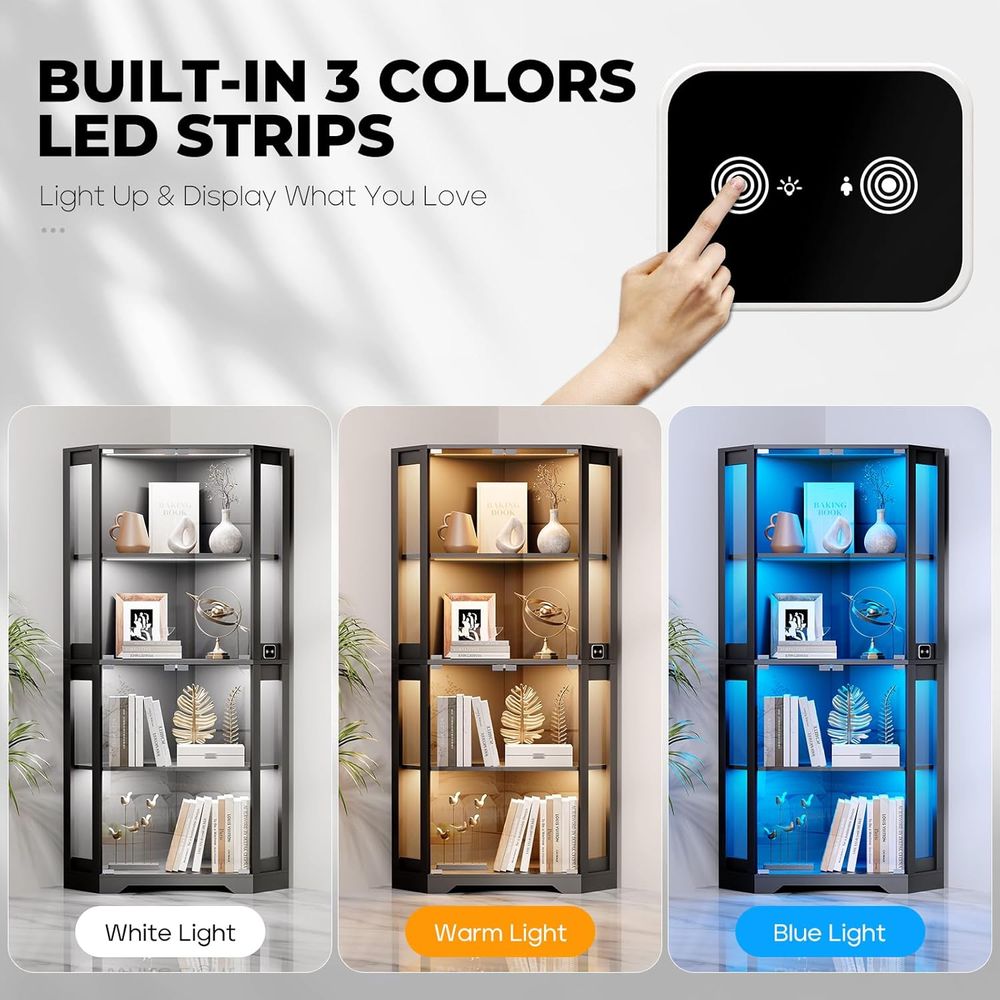 65 Illuminated Glass Display C - đánh giá và giá Lighting & Home Decor Studio