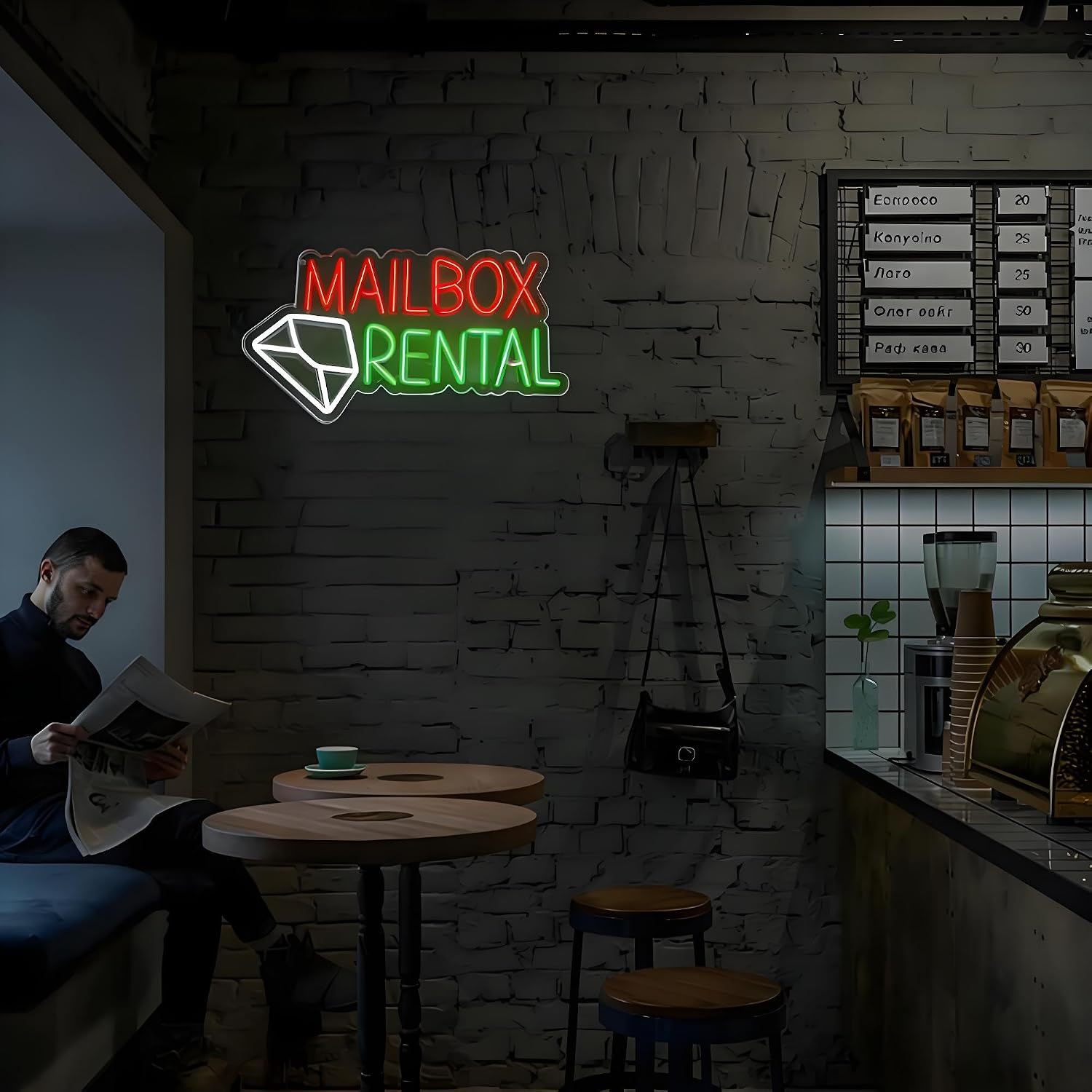 Mailbox Rental LED Neon Sign U - đánh giá và giá Lighting Decor Rentals