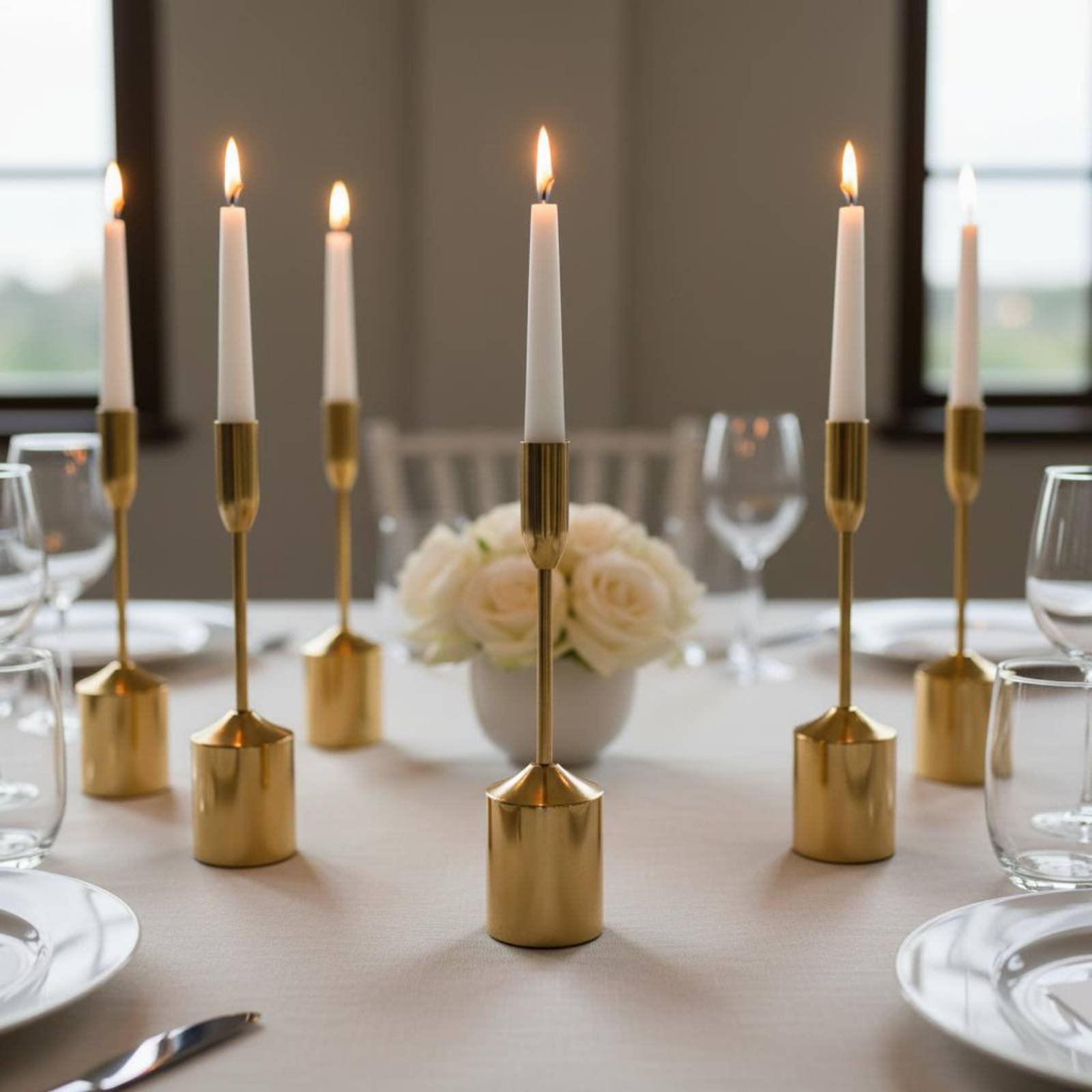 6 Pieces Metal Taper Candle Ho - đánh giá và giá Candle Holder Set