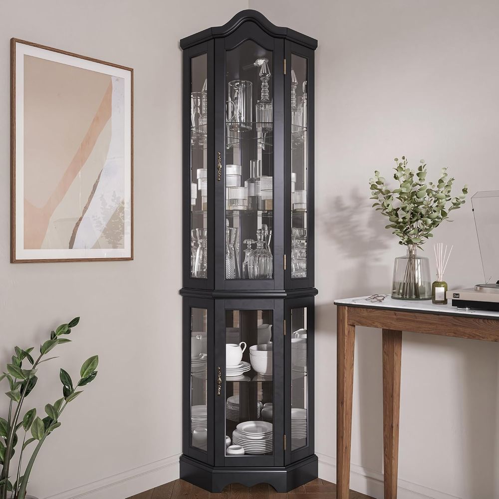 Lighted 3-Side Glass Display C - đánh giá và giá Lighting & Home Decor Studio
