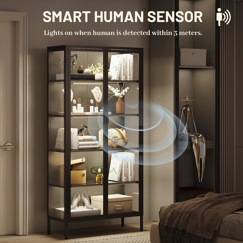 71 High Glass Display Cabinet  - đánh giá và giá Lighting & Home Decor Studio