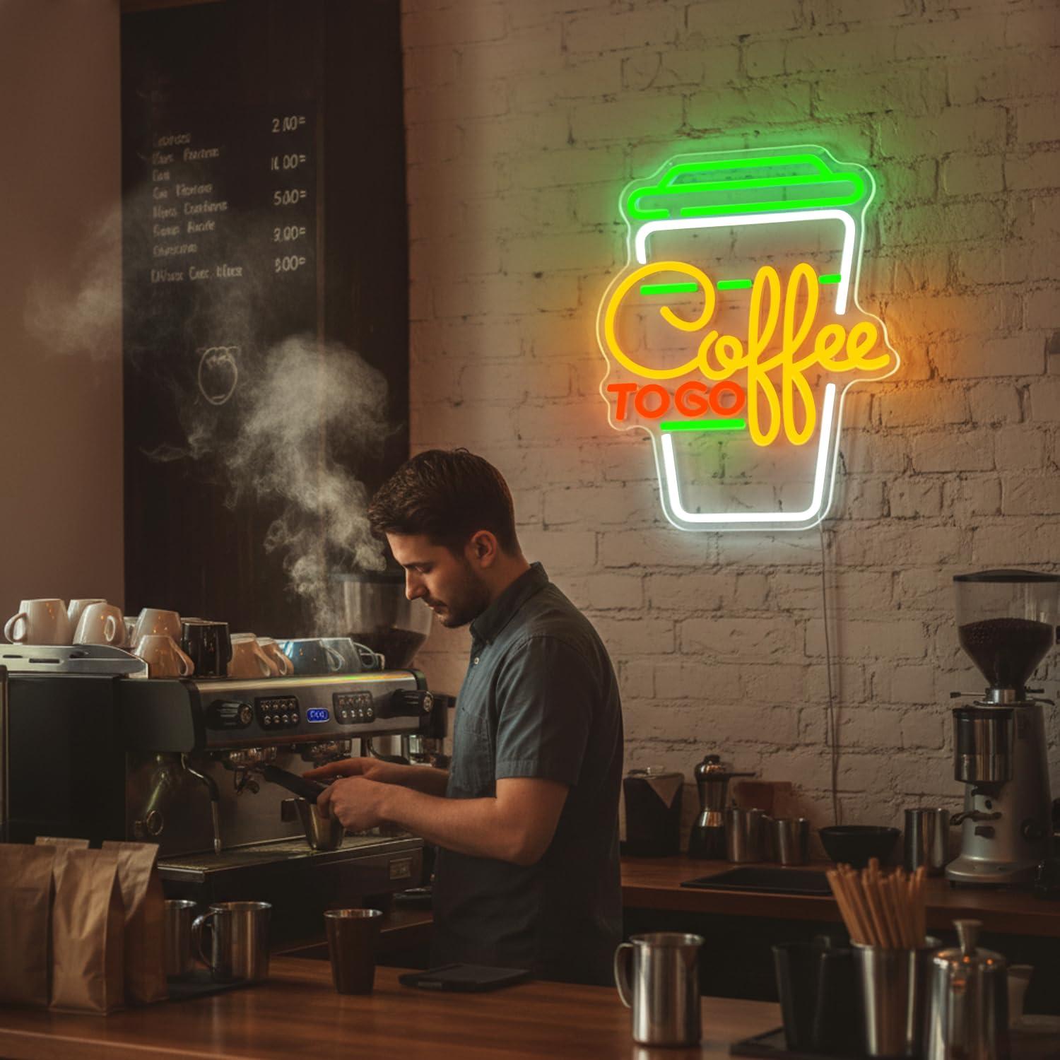 Coffee Neon Sign USB Dimmable  - đánh giá và giá Restaurant Lighting Decoration