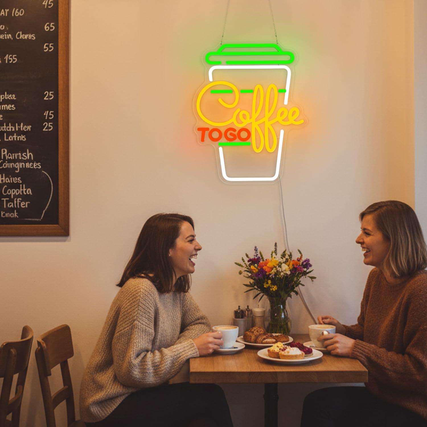 Coffee Neon Sign USB Dimmable  - đánh giá và giá Restaurant Lighting Decoration