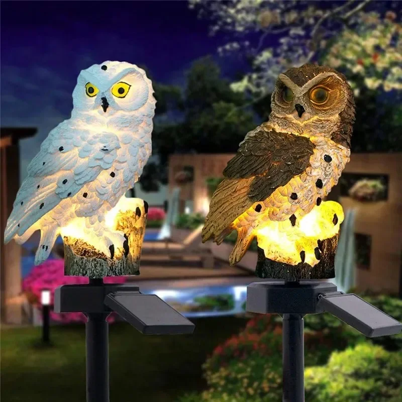 Solar Owl Statue Garden Light  - đánh giá và giá Lighting Decor Ideas