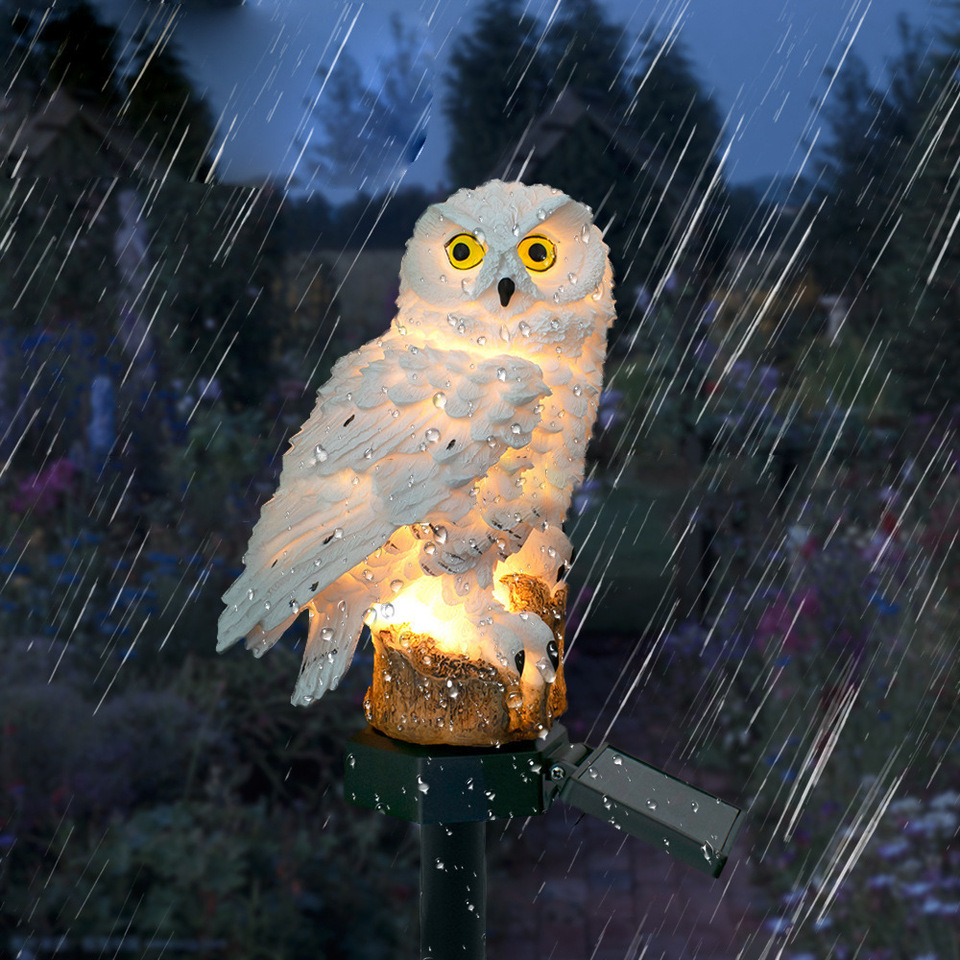 Solar Owl Statue Garden Light  - đánh giá và giá Lighting Decor Ideas