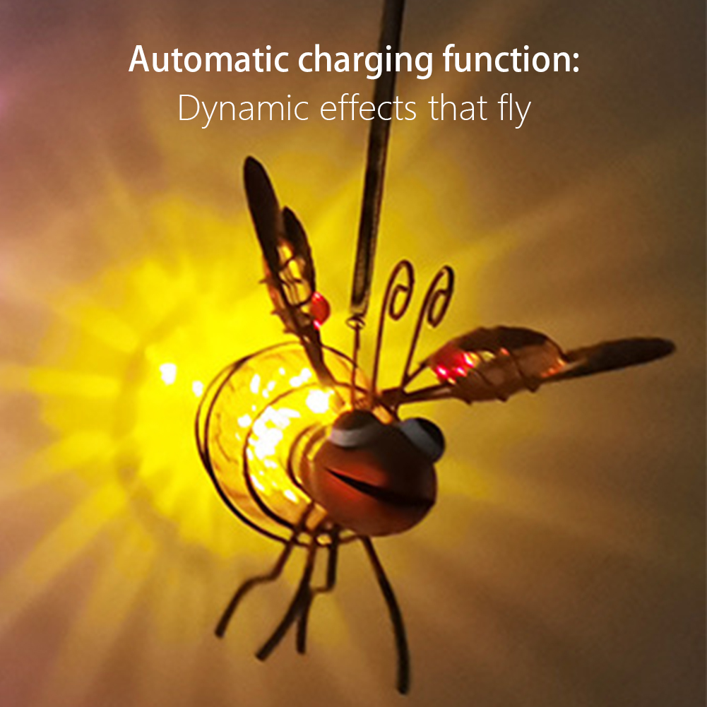 Solar Iron Insect Statue With  - đánh giá và giá Lighting Bug Decor