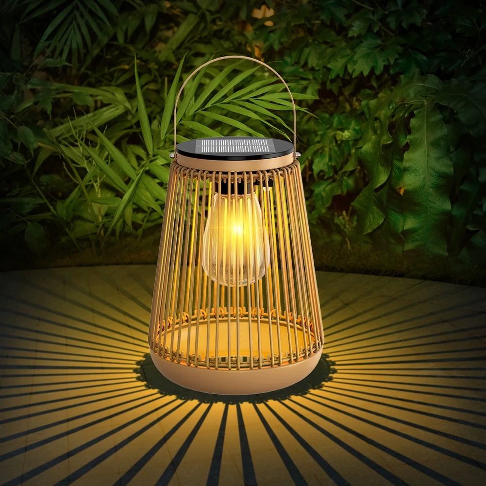 IP65 Waterproof Solar Rattan L - đánh giá và giá Lighting Decor Outdoor