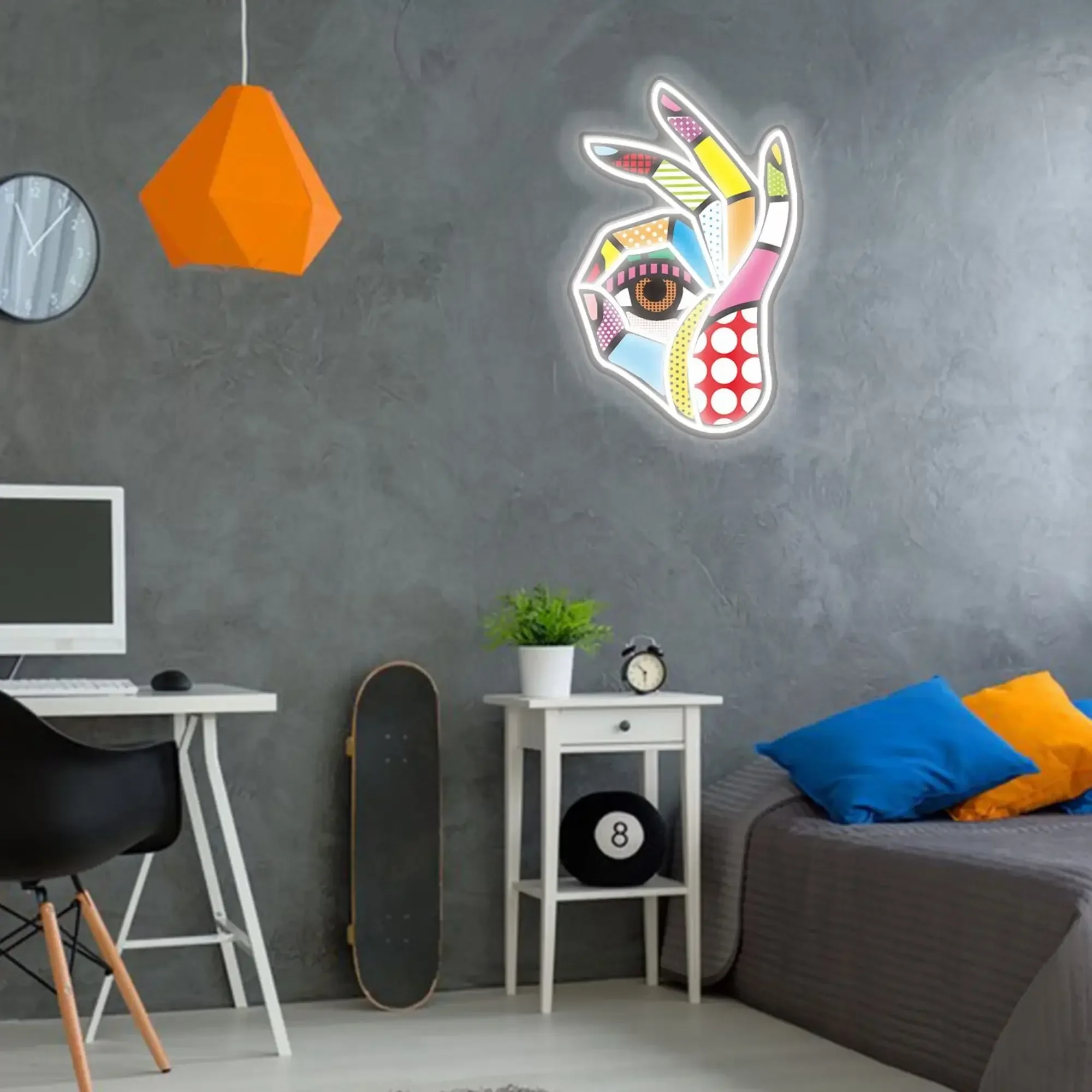 Okay Neon Sign Printed OK LED  - đánh giá và giá Ok Lighting Decor